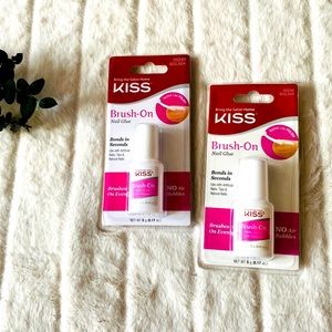 Lot is 2 - KISS Brush on Nail Glue (NIB)